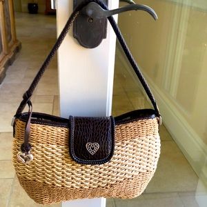 Brighton straw purse.Like new.